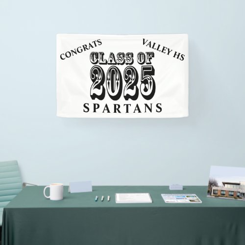 Old West Style Class of 2025 Banner