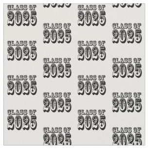 Old West Style Class of 2025 Graduation Fabric