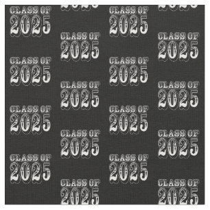 Old West Style Class of 2025 Graduation Fabric