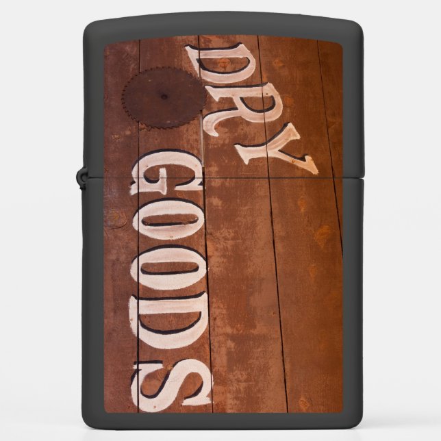 Old West Theme Zippo - Dry Goods Lighter (Front)