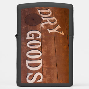 Old West Theme Zippo - Dry Goods Zippo Lighter