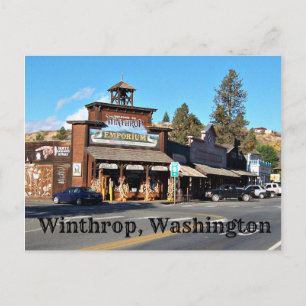 Old West Town of Winthrop, Washington Postcard