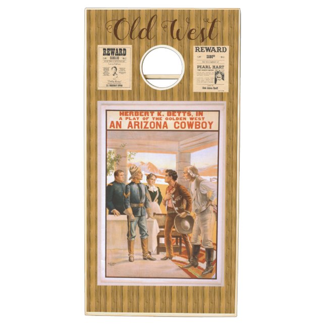 "Old West Trivia" Cornhole Set (Left)