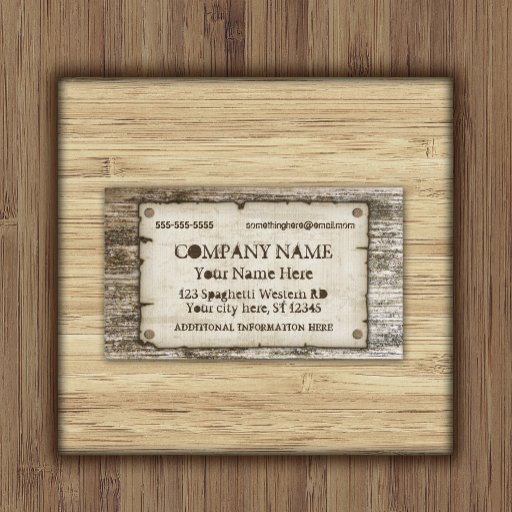 Customizable Old West Vintage Business Cards