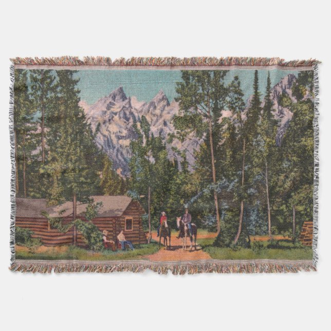 Old West Wyoming Throw Blanket (Front)