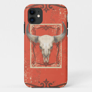 Old Western Cow Skull iPhone 11 Case