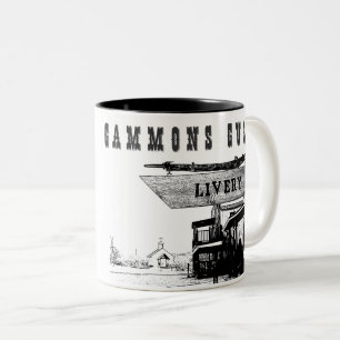 Old Western Town Gammons Gulch Two-Tone Coffee Mug