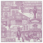 old western town purple pearl fabric
