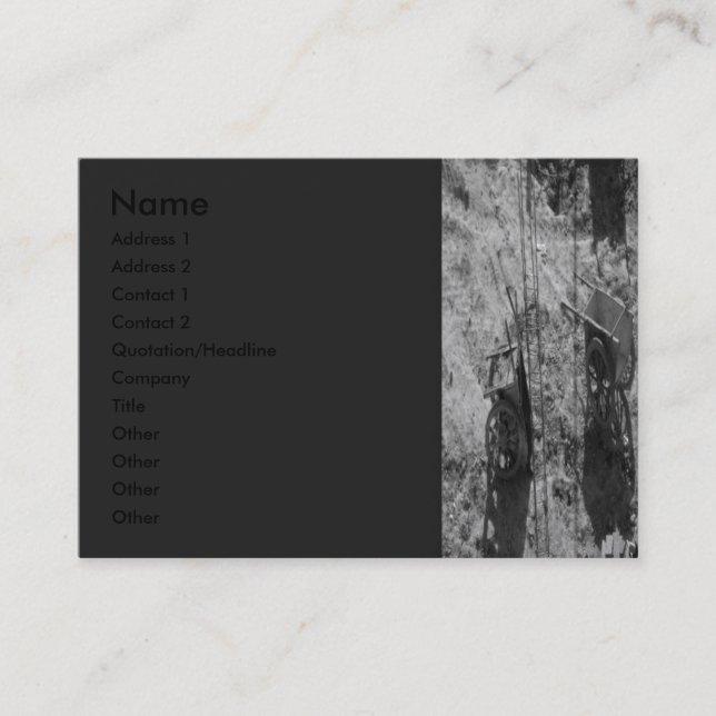 Old Wheelbarrows Profile Card (Front)