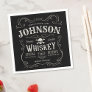 Old Whiskey Label Personalized Vintage Liquor Bar  Napkins