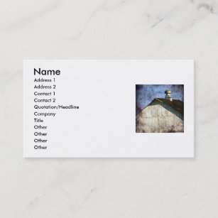 Old White Barn Business Card