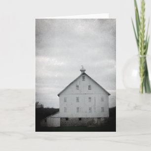 Old White Barn Card