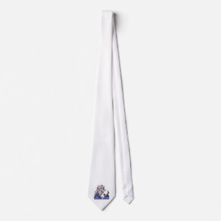 old white wizard merlin neck tie
