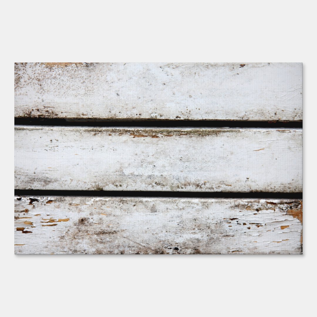 Old white wood sign | Zazzle