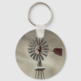 OLD WINDMILL by SHARON SHARPE Keychain