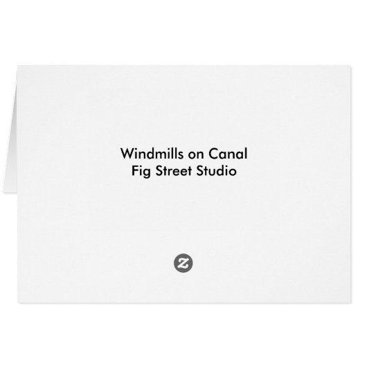 Old Windmill on Canal (Back Horizontal)