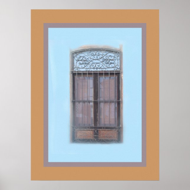 Old Window in Barranco Poster (Front)