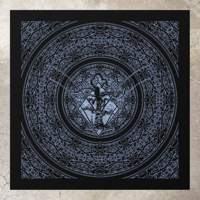 Old Withered Blue Floor Decals (Insitu)