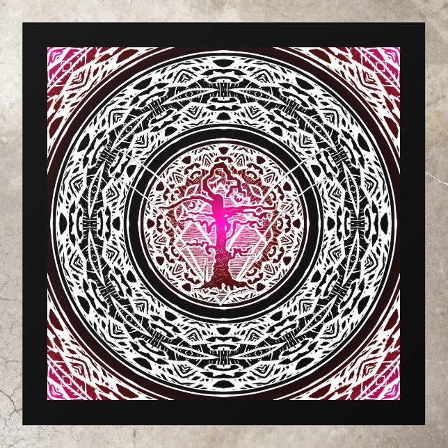 Old Withered White & Purple  Floor Decals (Insitu)