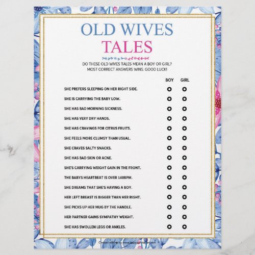 Old Wives Tales Floral Watercolors Letterhead