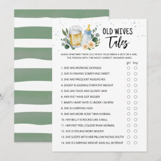Old Wives Tales Game Greenery Baby Is Brewing card