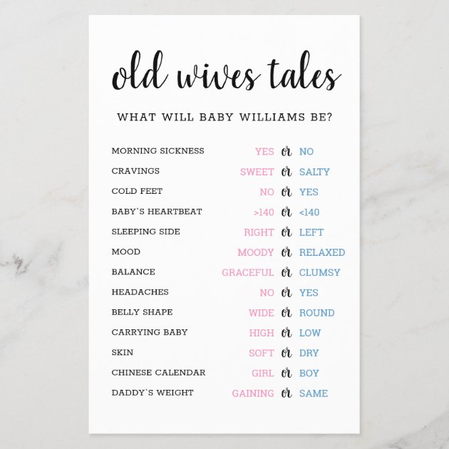 Old wives outlet tales about babies