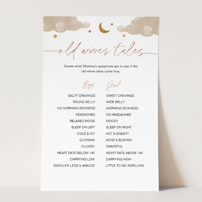 Old Wives Tales Twinkle Star Baby Shower Game (Creator Uploaded)