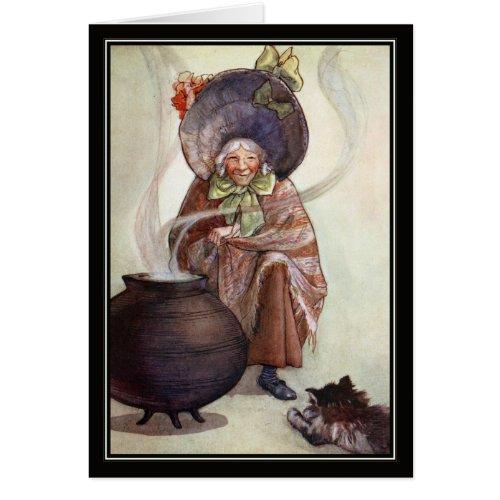 Old Woman and Cauldron by Florence Mary Anderson