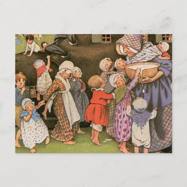 Old Woman in the Shoe Postcard (Front)