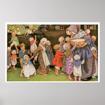 Old Woman In The Shoe Poster by FaerieRita at Zazzle