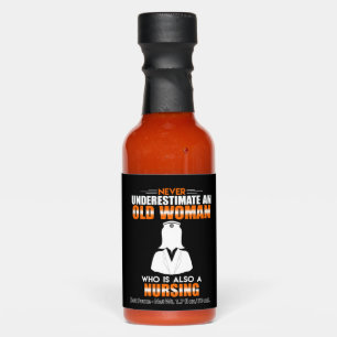 Old Woman Nursing Hot Sauces