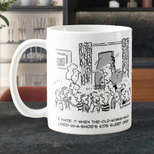 Old Woman Who Lived in a Shoe Sleepover. Funny Coffee Mug