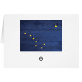 Old Wood Alaska Flag Cards (Back Horizontal)