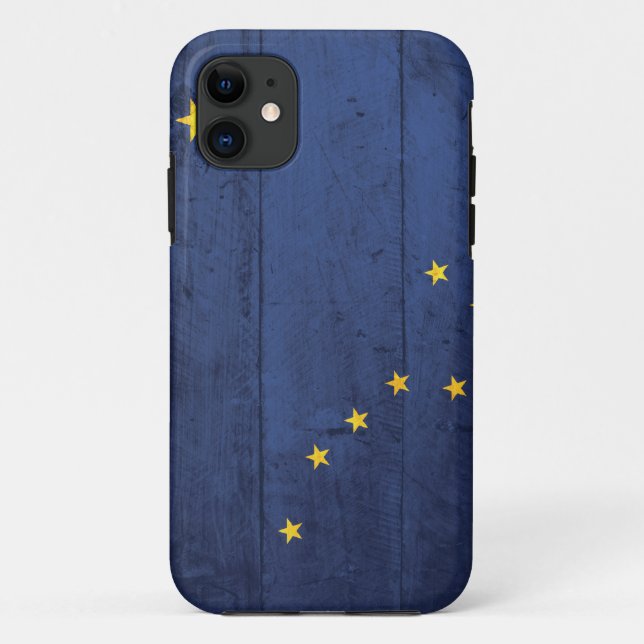 Old Wood Alaska Flag Case-Mate iPhone Case (Back)