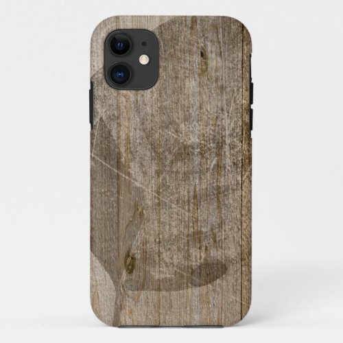 Old wood and leaf iPhone 11 case