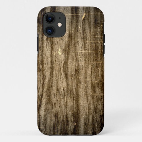 Old Wood Art iPhone 11 Case