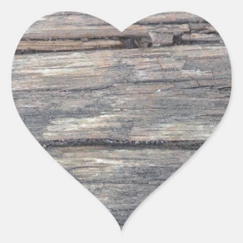 old wood background create your own  your text heart sticker
