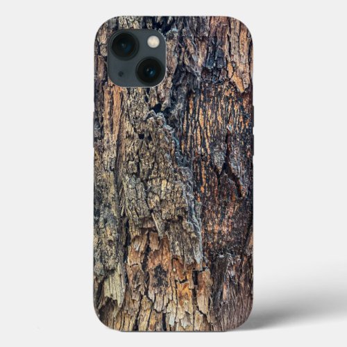Old wood Bark Texture Tree natural background  iPhone 13 Case