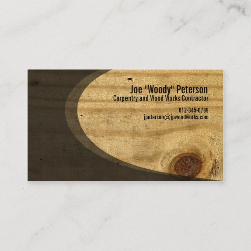 Old Wood Board Pattern Business Card