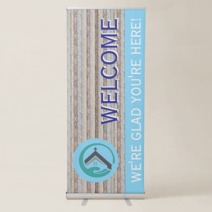 Old Wood Church Retractable Banner