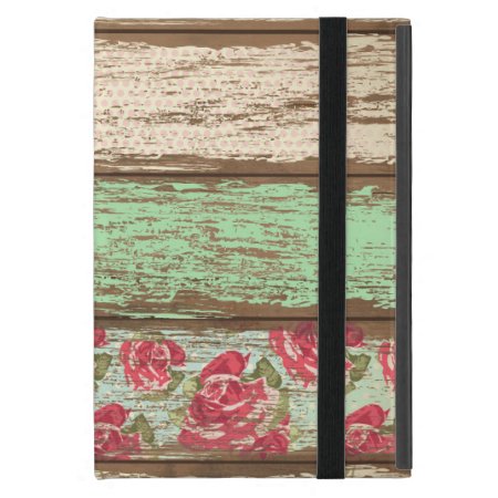 Old Wood Fence Retro Vintage Floral Personalized Case For Ipad Mini