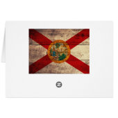 Old Wood Florida Flag; Cards (Back Horizontal)
