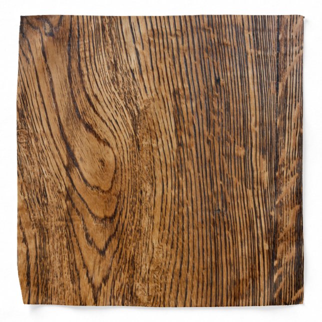 Old wood grain look bandana (Front)