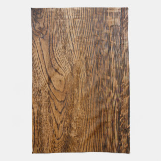Old wood grain look kitchen towel