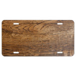 Old Wood Grain Look License Plate at Zazzle