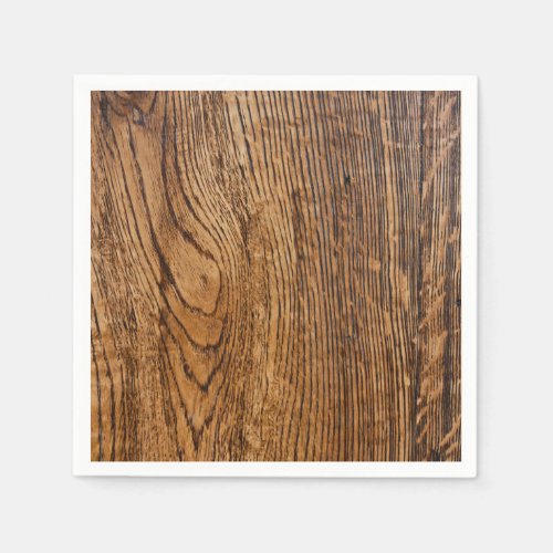 Old wood grain look napkins