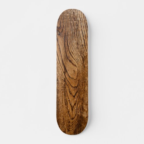 Old wood grain look skateboard deck