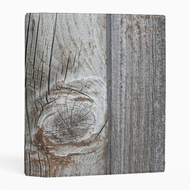 old wood mini binder (Front/Spine)