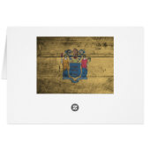 Old Wood New Jersey Flag; (Back Horizontal)