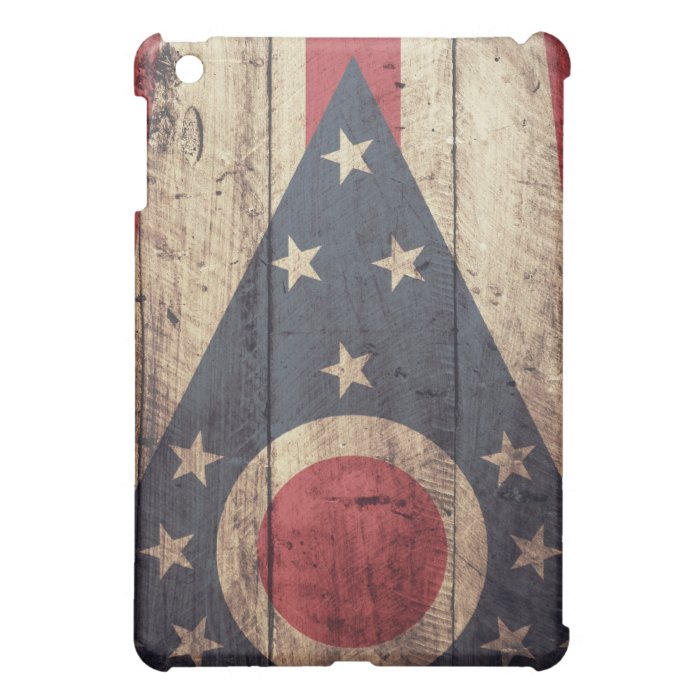 Old Wood Ohio Flag; iPad Mini Cases